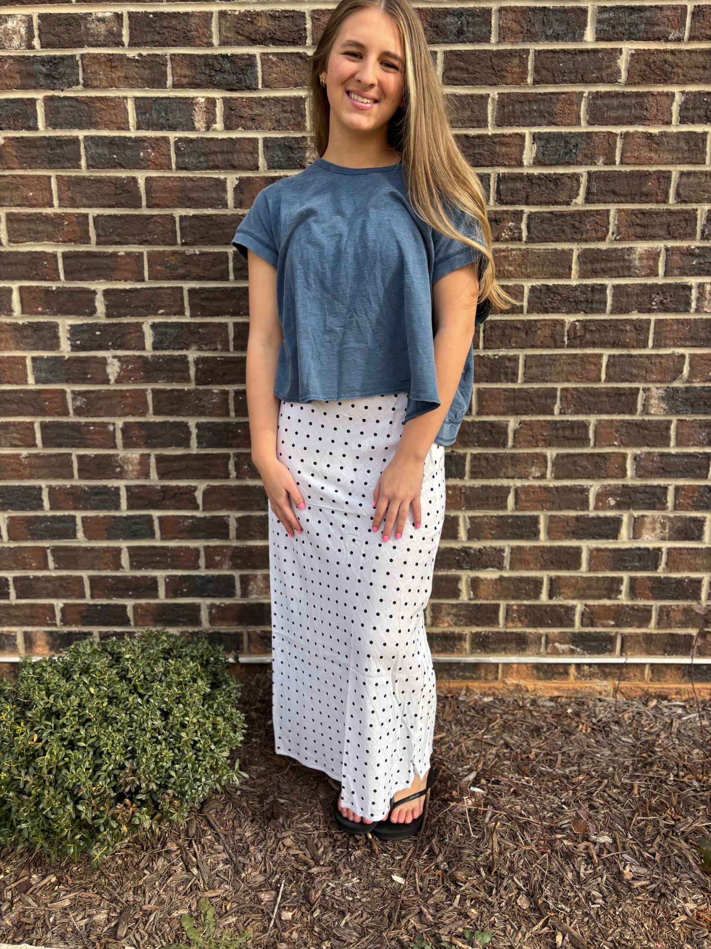 Polka dot skirt