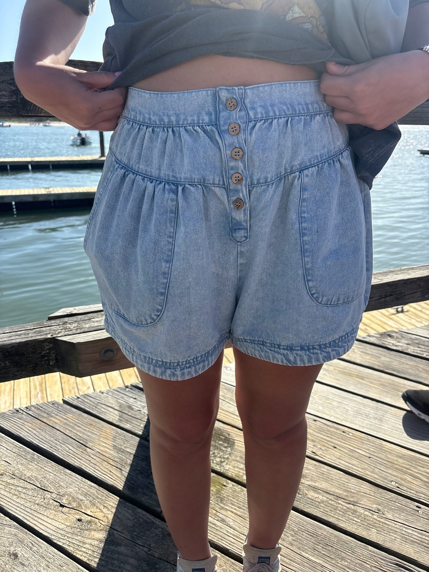 Denim shorts