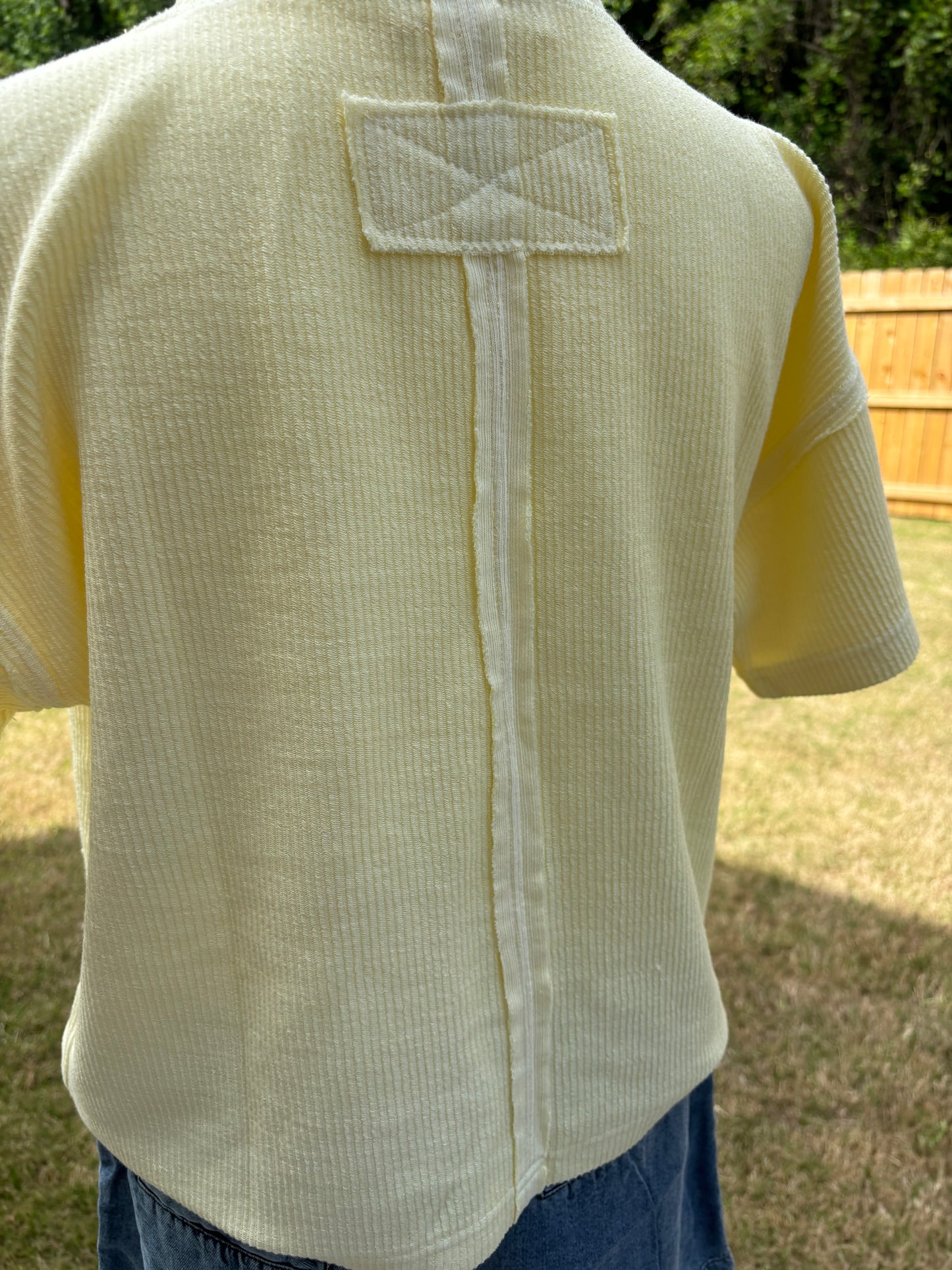 Yellow everyday tee