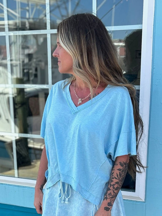 v neck top