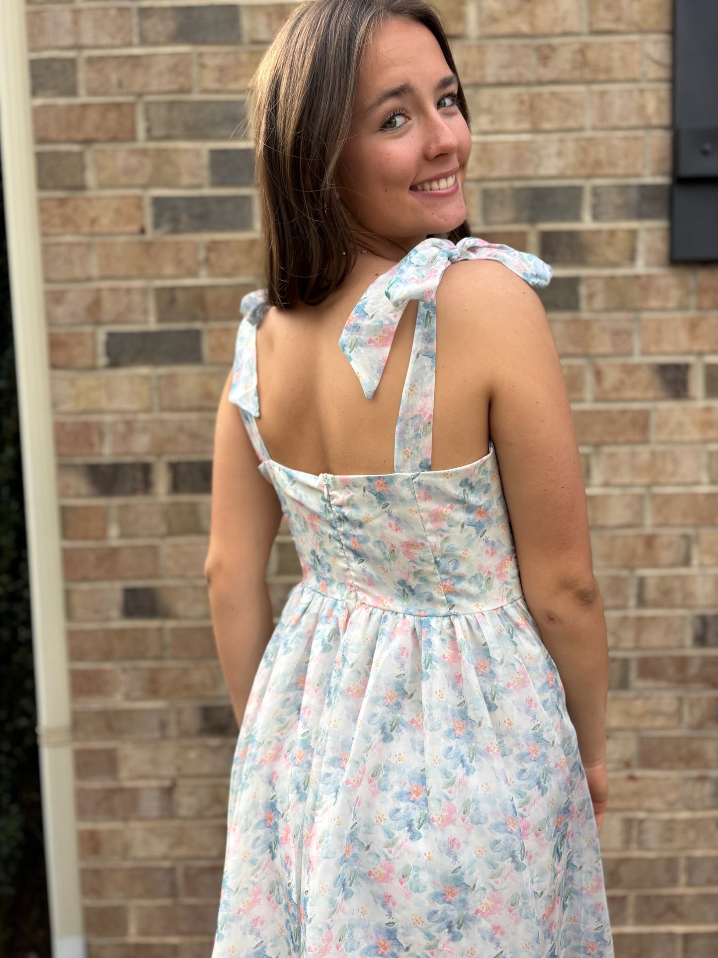 White Floral Dress