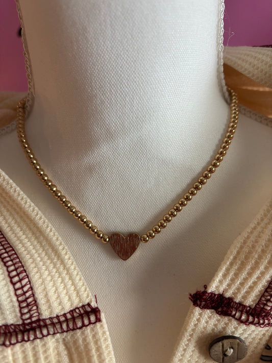 Beaded Heart Necklace