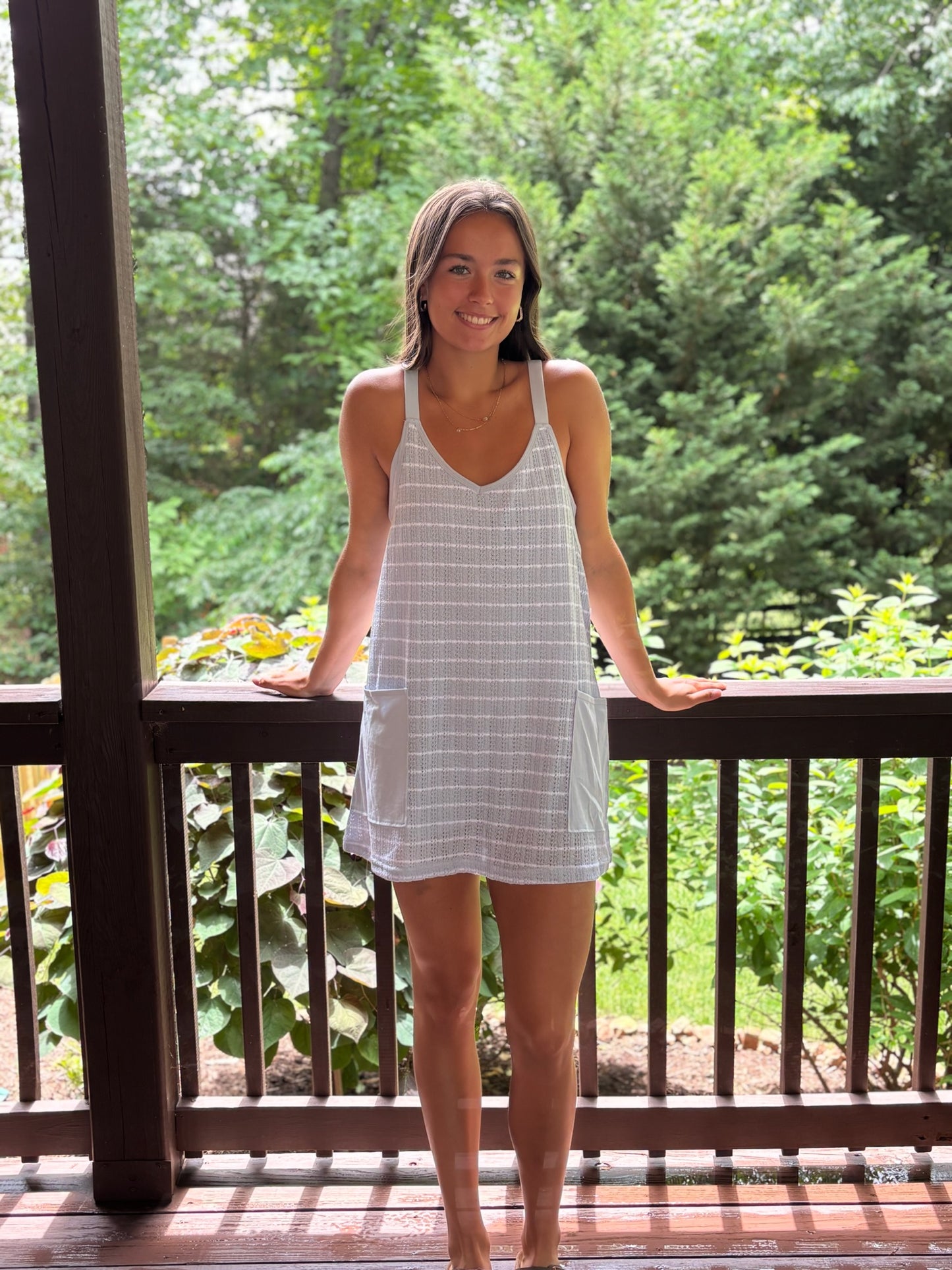 Stripped athletic dress