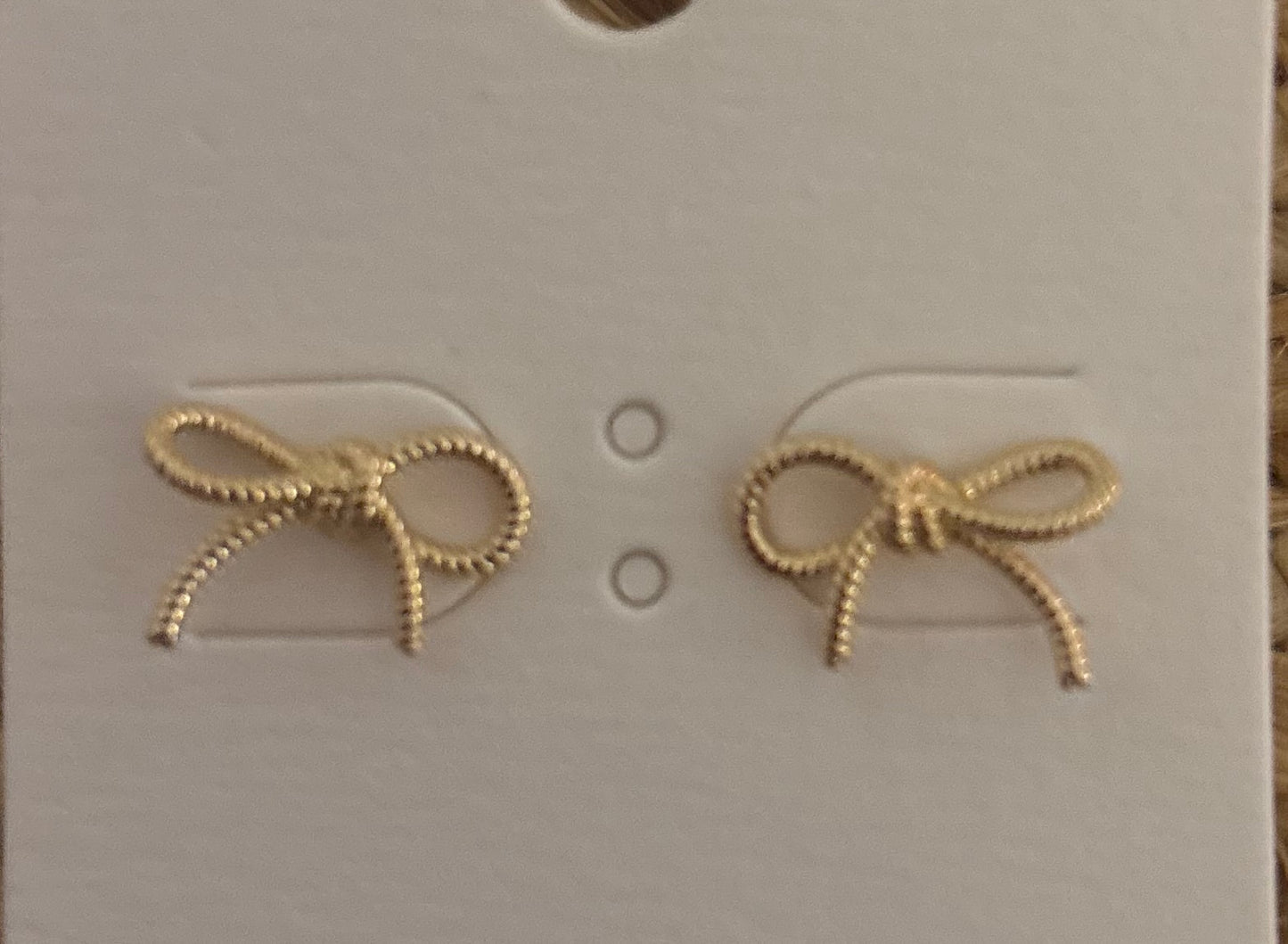 Textured Bow Studs