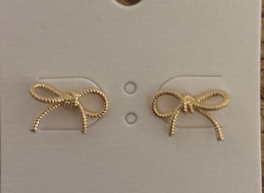 Textured Bow Studs