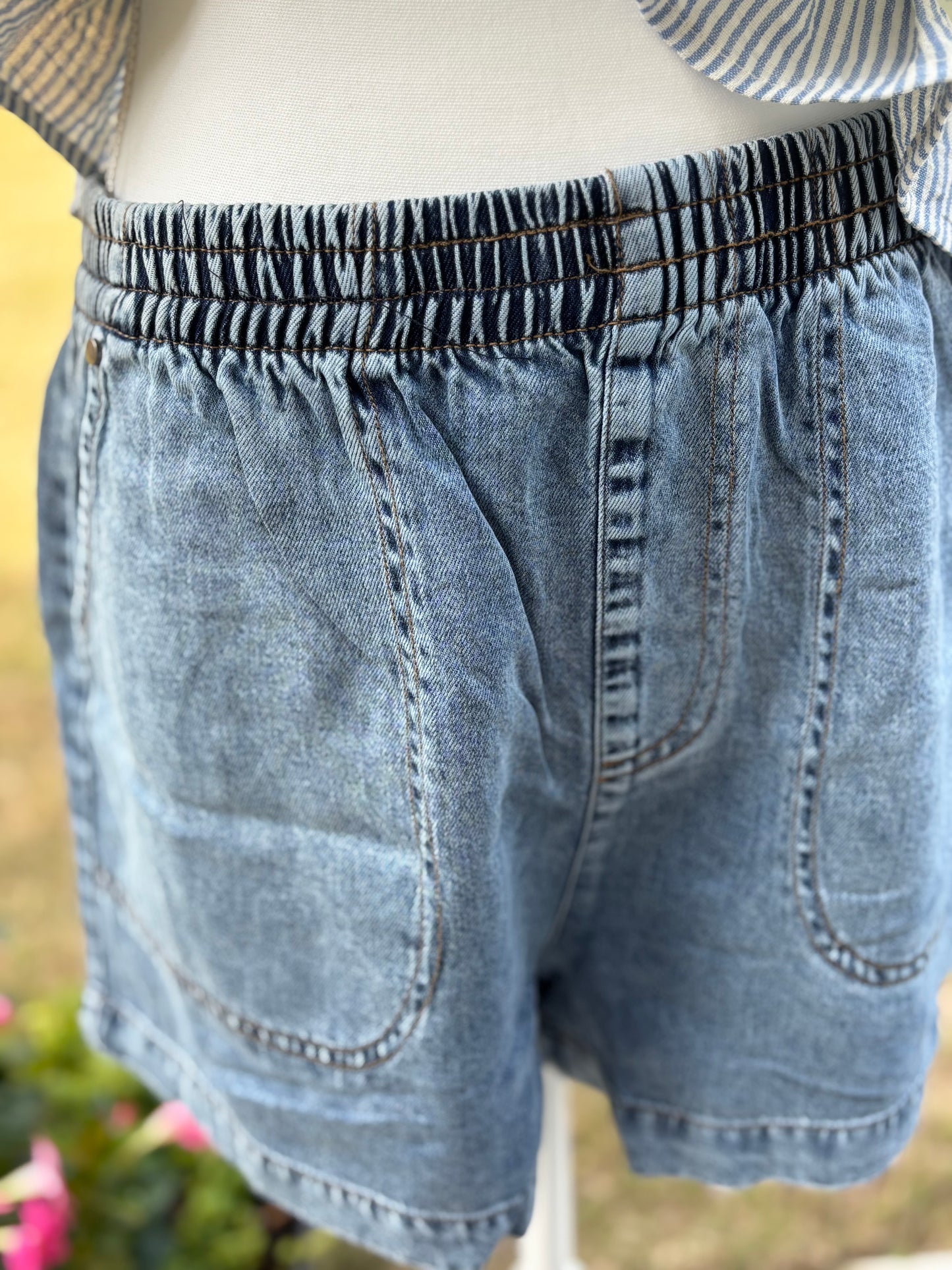 Denim shorts