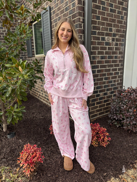 Floral Waffle lounge set