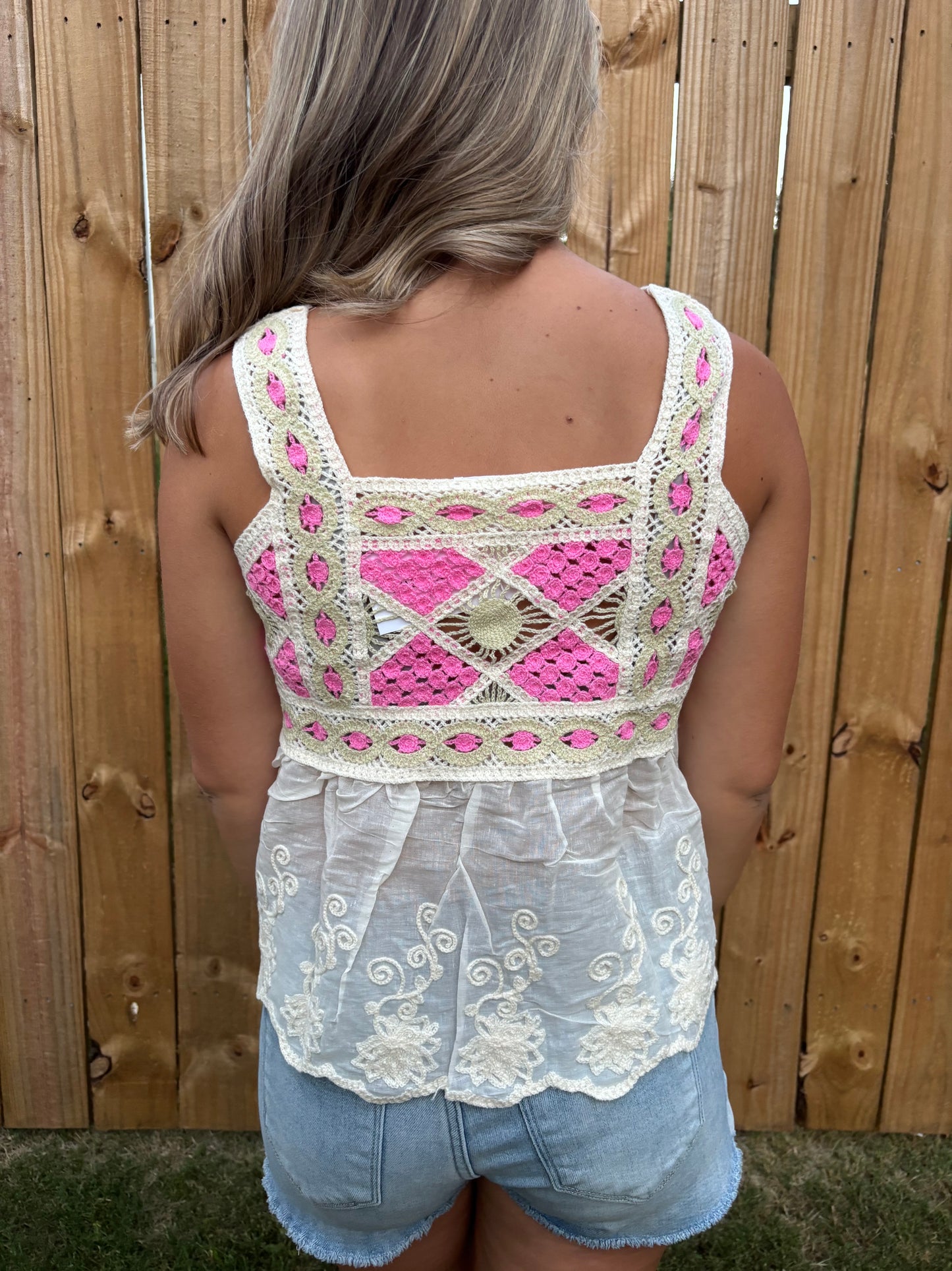 Pink Puplum Tank