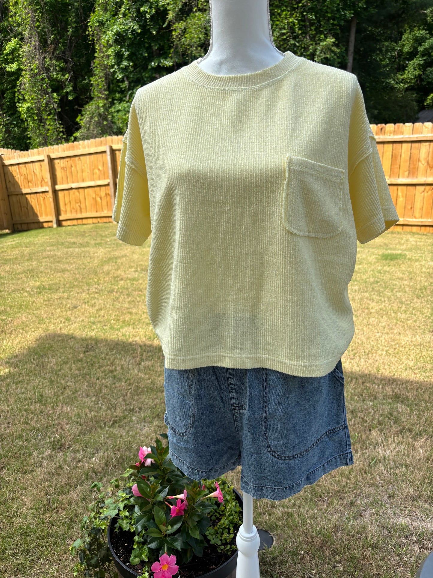 Yellow everyday tee