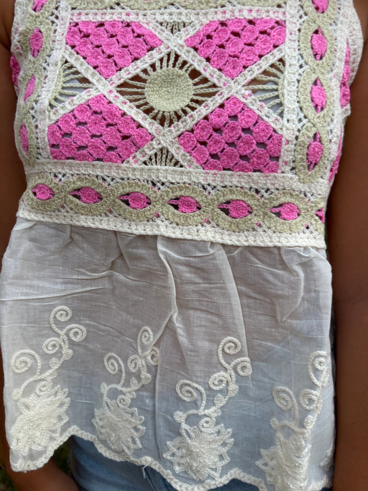 Pink Puplum Tank