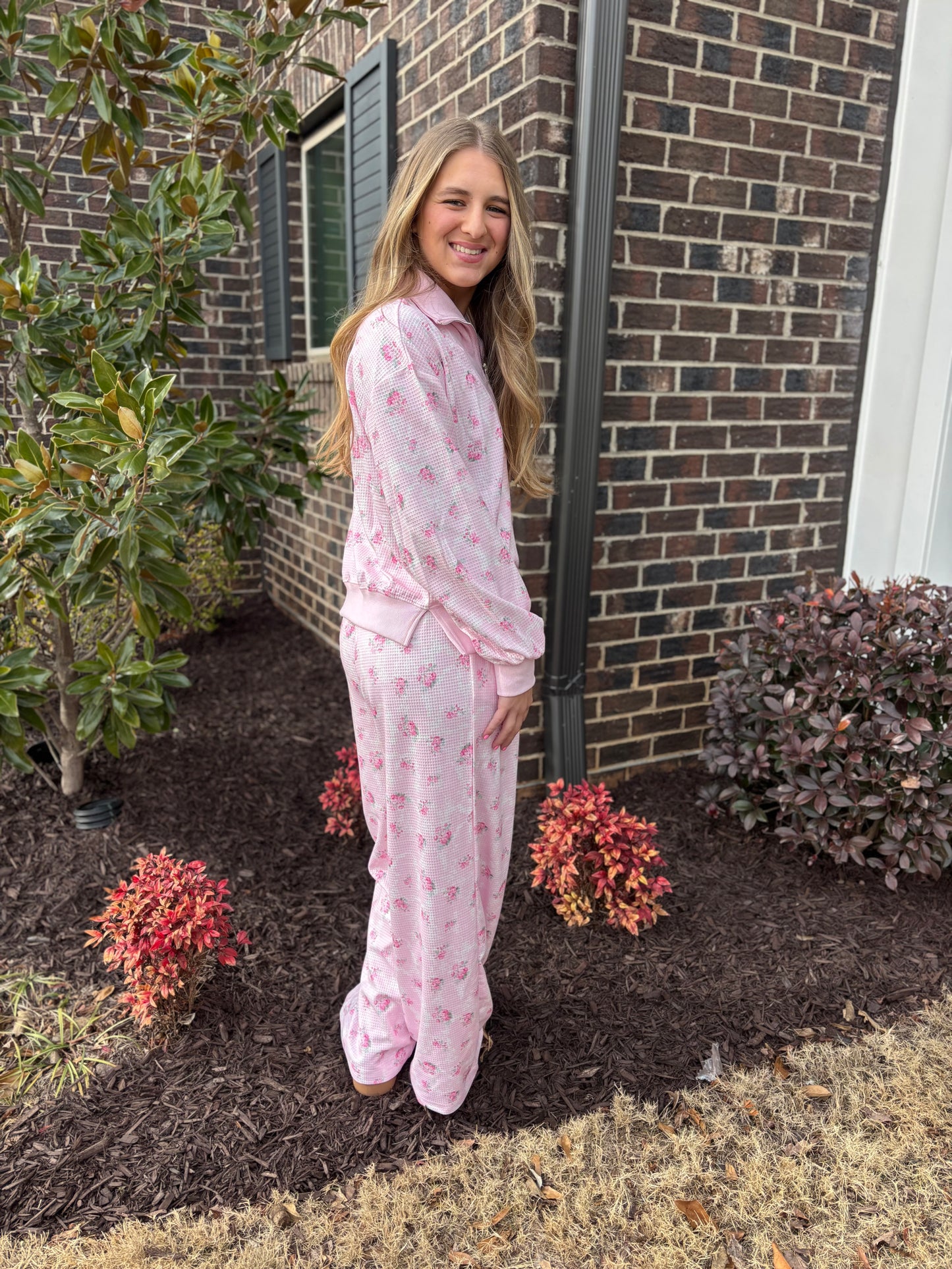 Floral Waffle lounge set