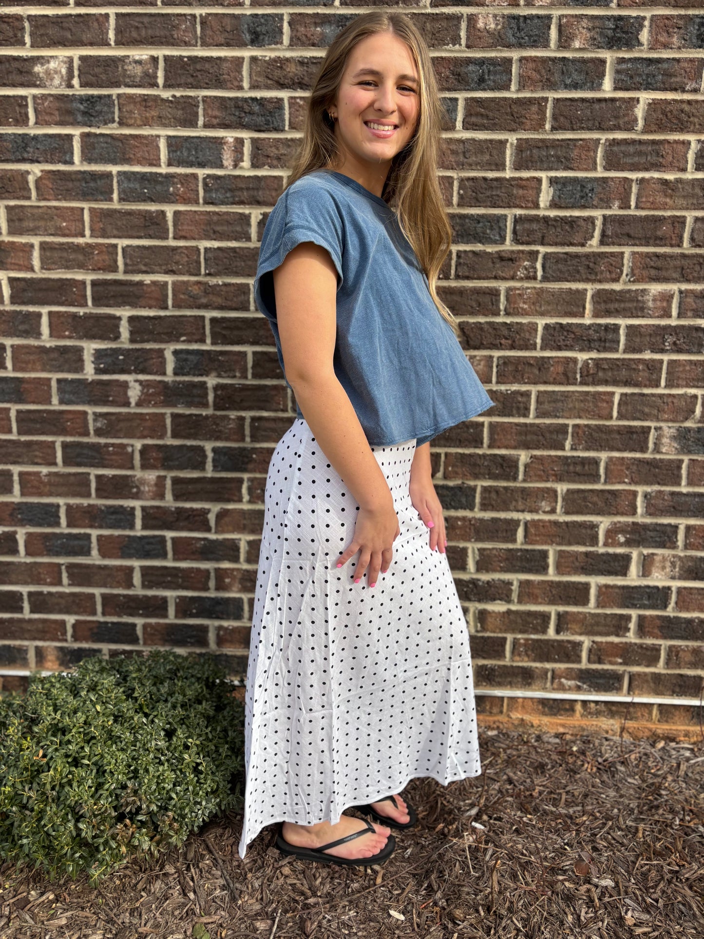 Polka dot skirt