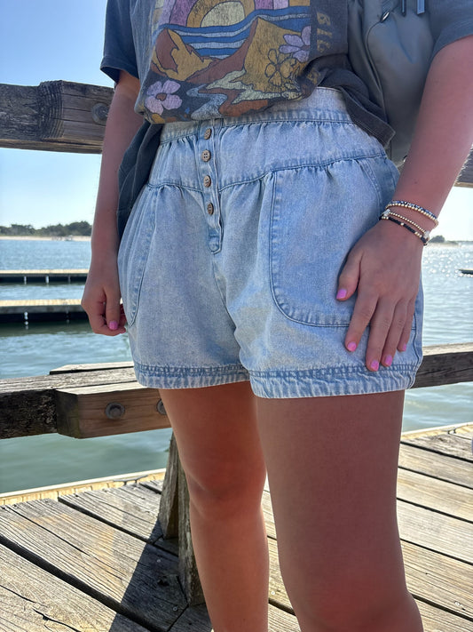 Denim shorts