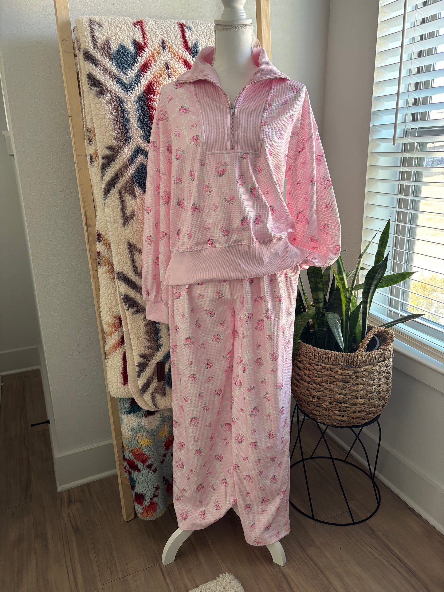 Floral Waffle lounge set