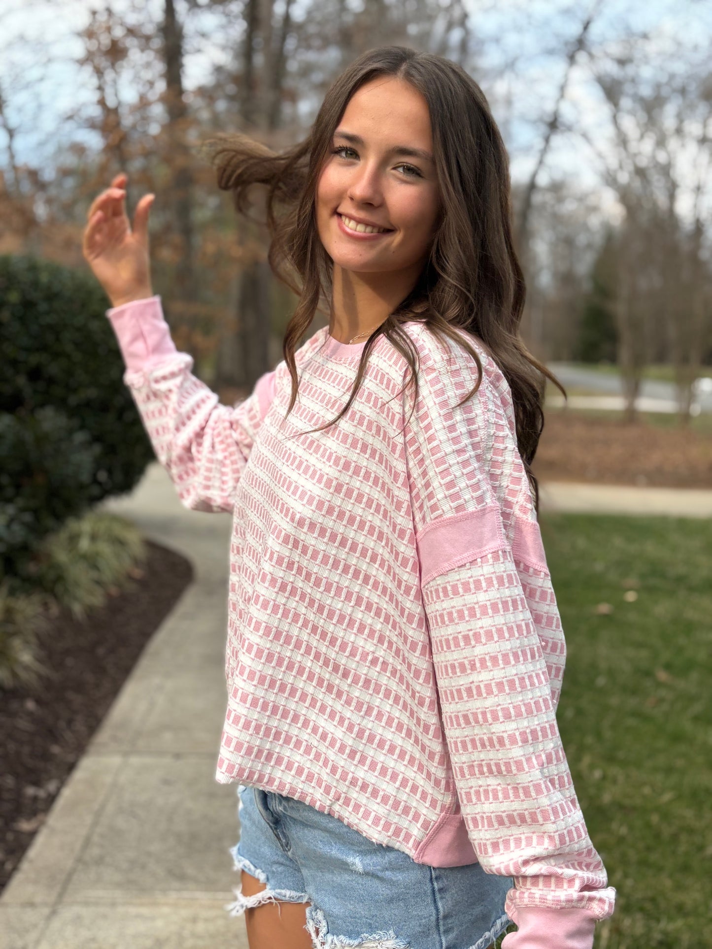 Reversible back cross pullover