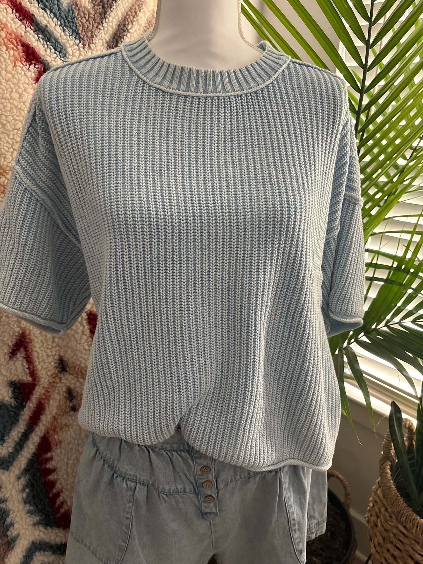 Sky Blue Sweater