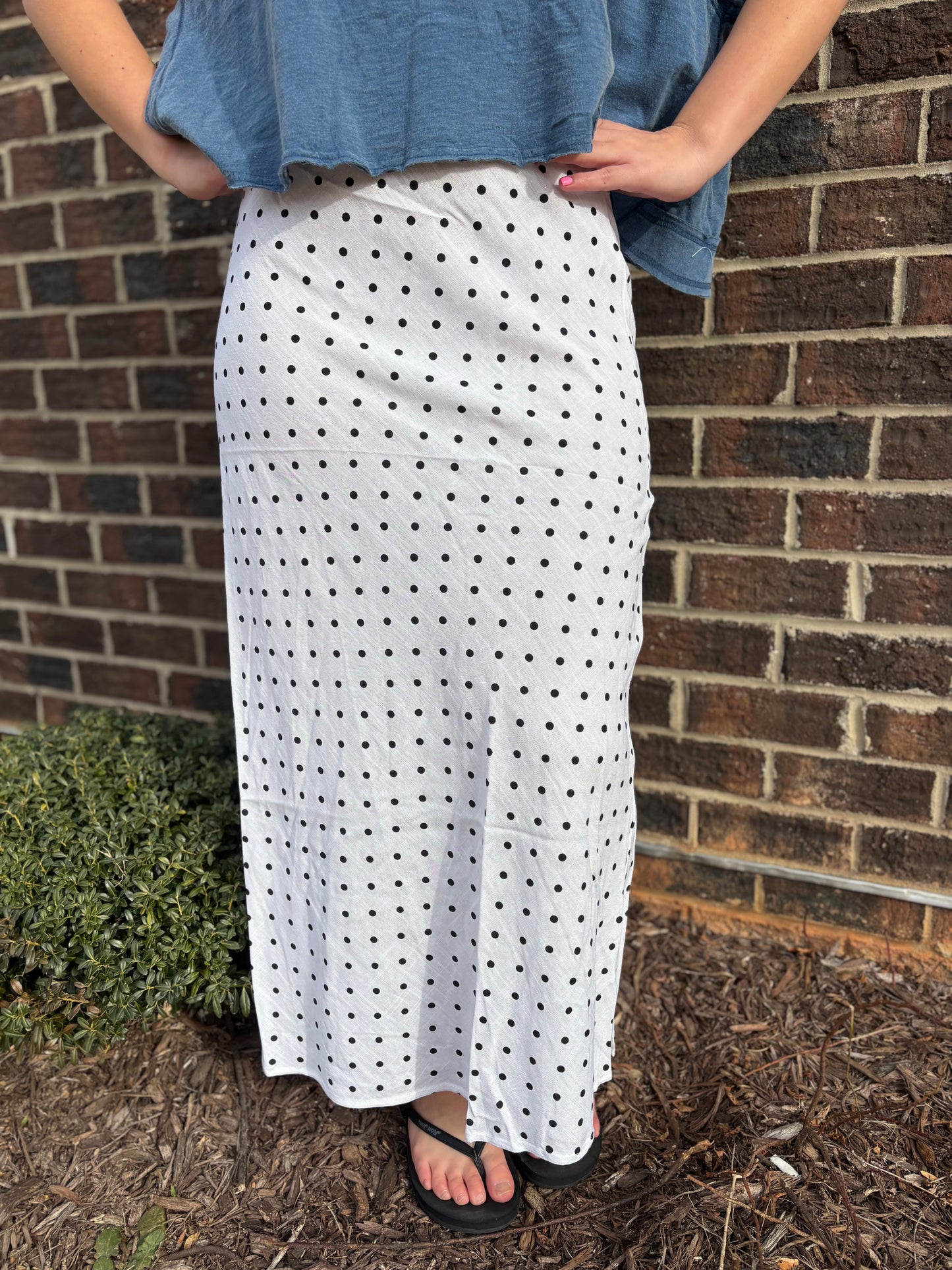 Polka dot skirt