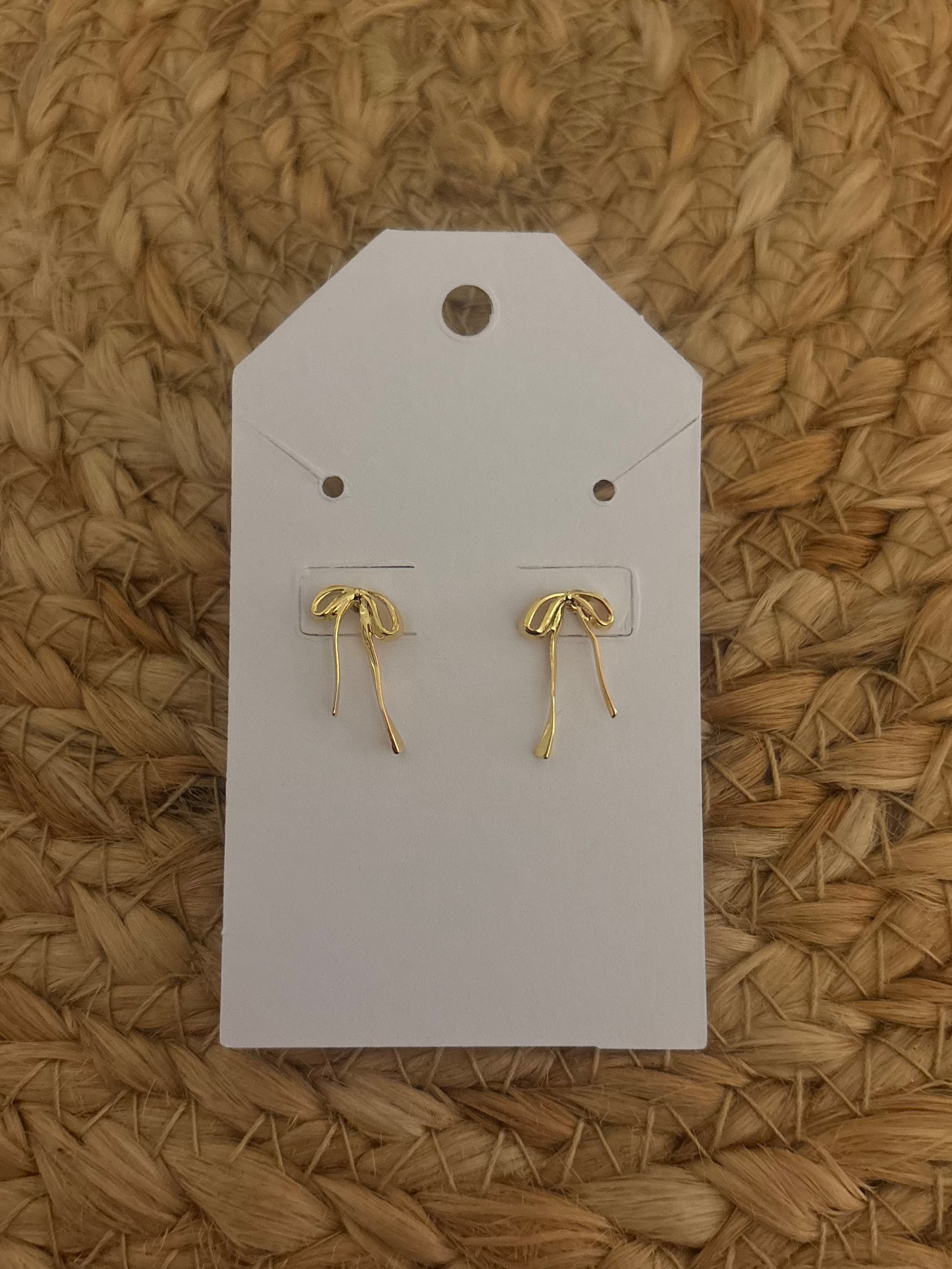 Golden Bow Studs
