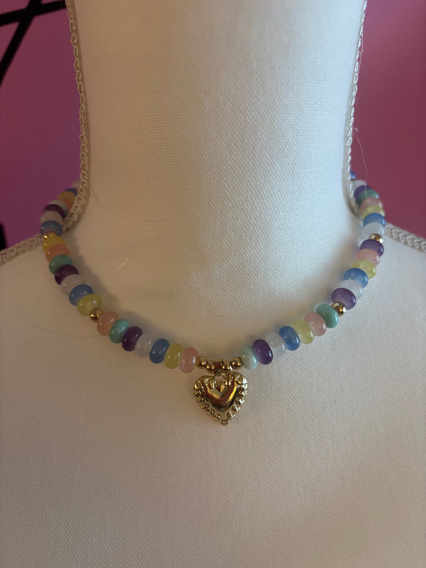 Beaded Heart Necklace