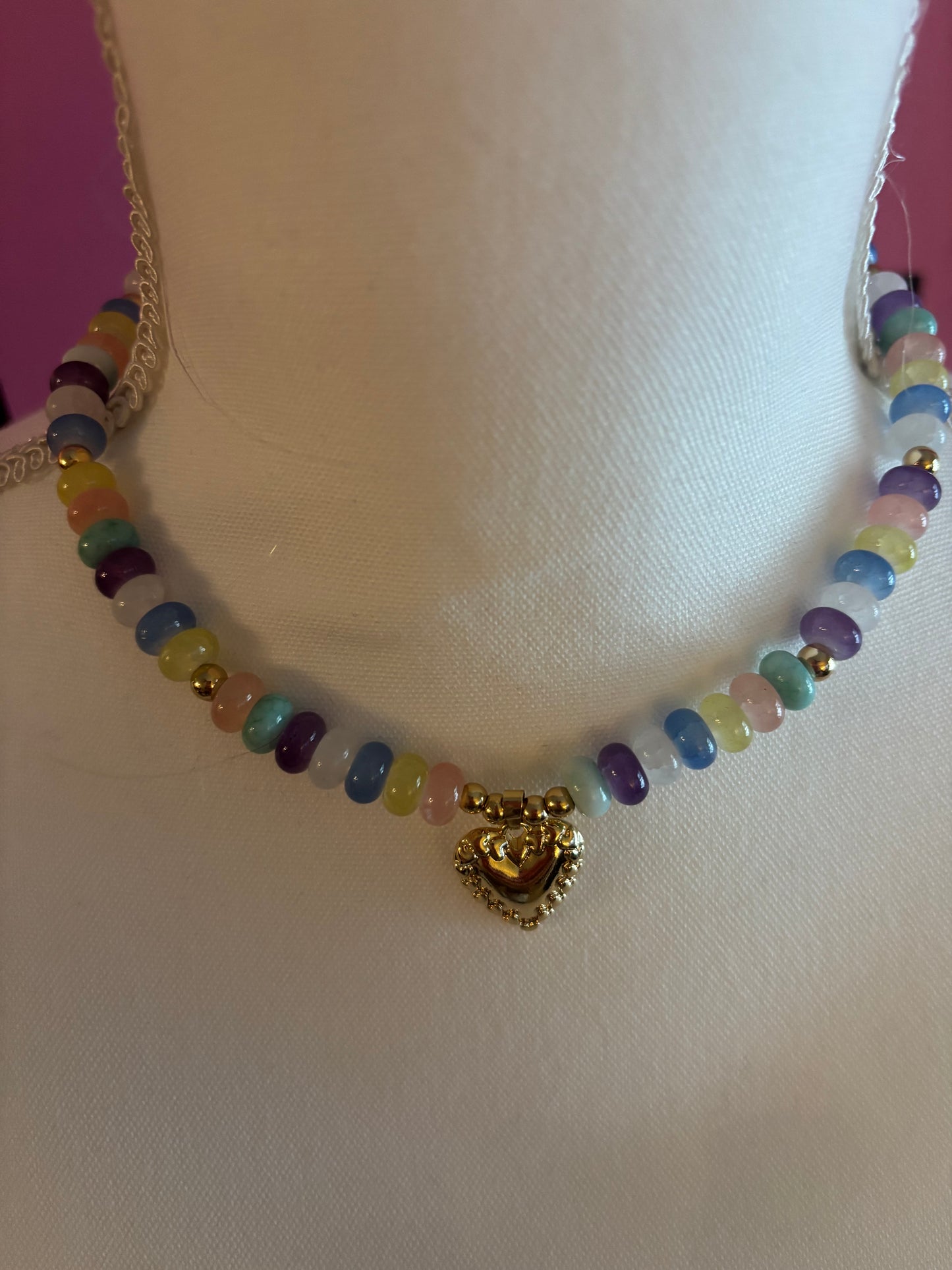 Beaded Heart Necklace