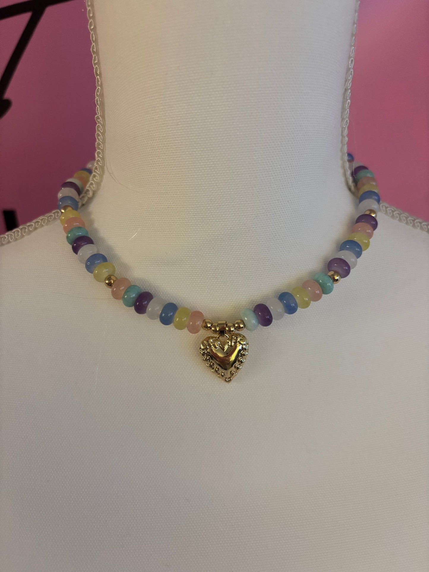 Beaded Heart Necklace