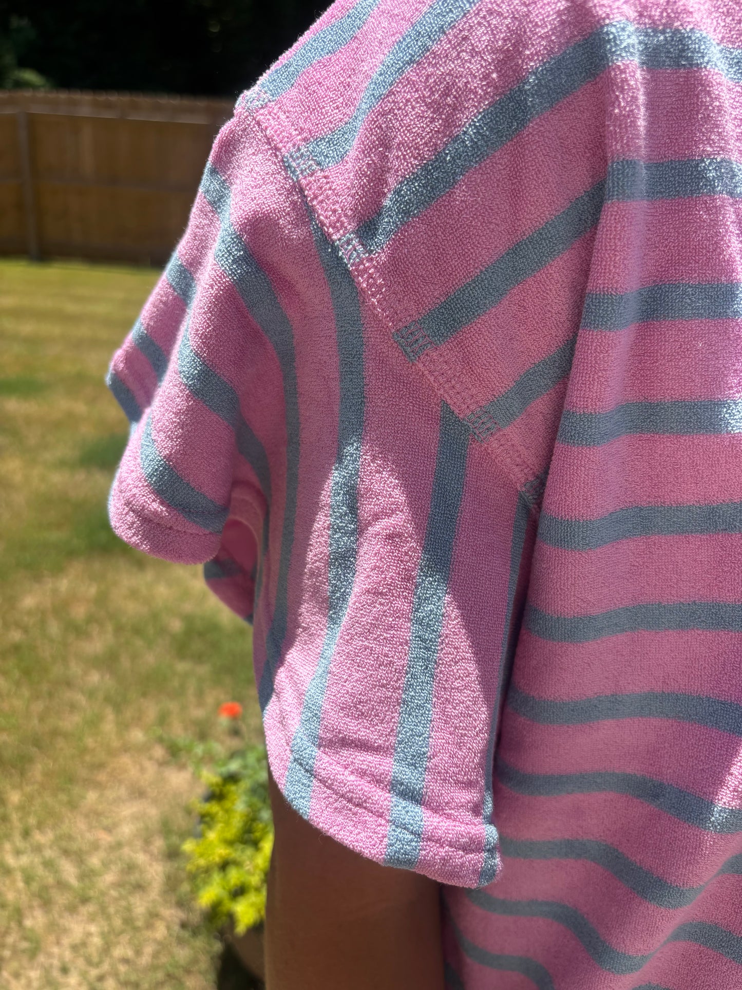 Pink & Blue Stripped Top